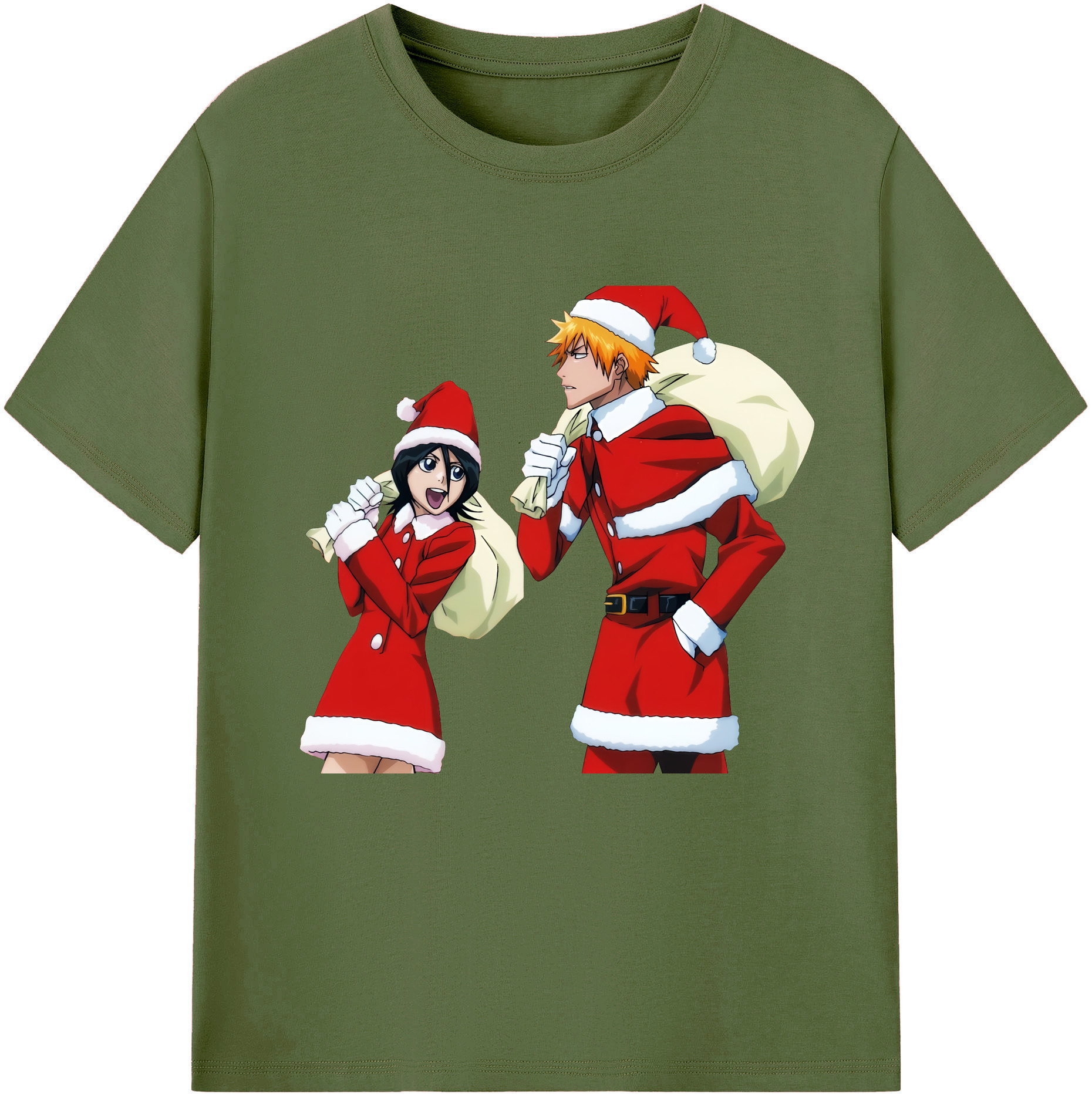 （画像用） ブリーチ 朽木ルキア BLEACH Kuchiki Rukia 綿100％半袖Tシャツ（フロントプリント）